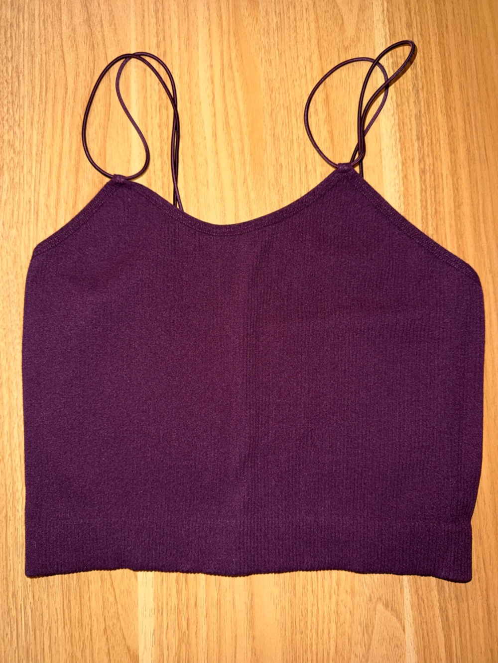 Zenana Outfitters Plum Purple Cropped Cami Tank Top